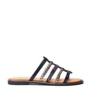 Moda In Pelle Junie Black Porvair