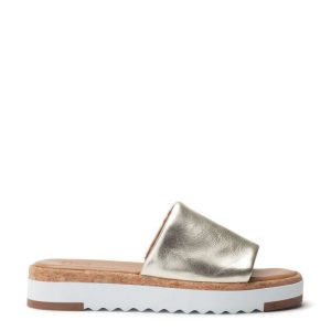 Moda In Pelle Kanzan Gold Metallic Leather