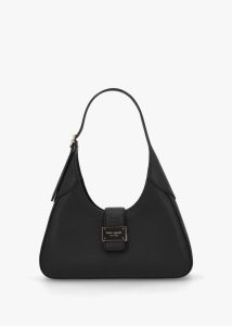KATE SPADE Nouveau Small Black Leather Shoulder Bag 
