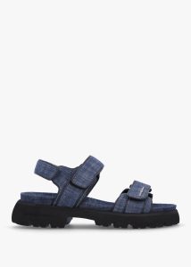 KENNEL & SCHMENGER Skill Indigo Denim Chunky Sandals 