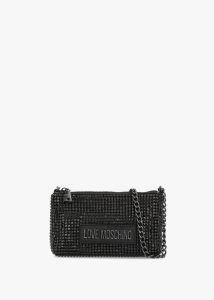 LOVE MOSCHINO Bling Bling Nero Chain Handle Shoulder Bag 