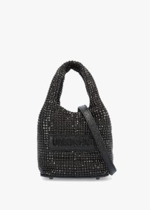 LOVE MOSCHINO Bling Bling Nero Diamante Grab Bag 