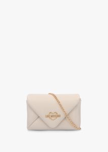 LOVE MOSCHINO Envelope Avorio Shoulder Bag 