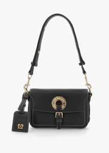 LOVE MOSCHINO Logo Eyelet Nero Shoulder Bag 