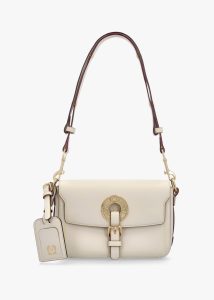 LOVE MOSCHINO Logo Eyelet Avorio Shoulder Bag 