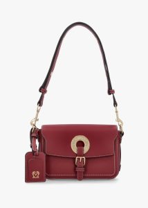LOVE MOSCHINO Logo Eyelet Vino Shoulder Bag 