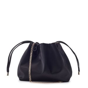 Moda In Pelle Lotty Bag Black Satin
