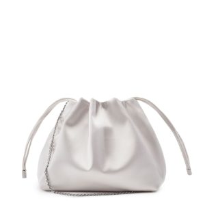 Moda In Pelle Lotty Bag Off White Satin