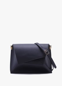DANIEL Lucia Black Leather Cross-Body Bag 