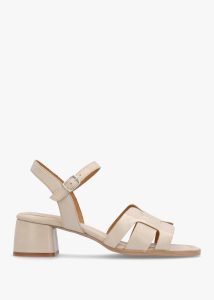 MODA IN PELLE Mariie Off White Leather Heeled Sandals 