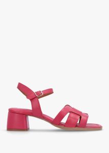 MODA IN PELLE Mariie Raspberry Leather Heeled Sandals 