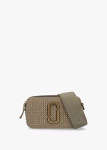 MARC JACOBS The Crystal Canvas Snapshot Slate Green Camera Bag 