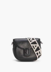 MARC JACOBS The J Marc Small Black Leather Saddle Bag 
