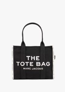 MARC JACOBS The Jacquard Traveler Black Tote Bag 