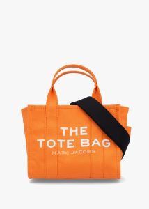 MARC JACOBS The Canvas Small Tangerine Tote Bag 
