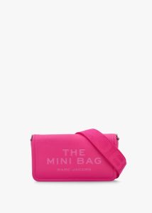 MARC JACOBS The Leather Mini Hot Pink Cross-Body Bag 