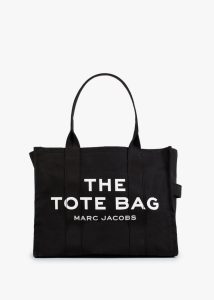 MARC JACOBS The Large Black Canvas Tote Bag 