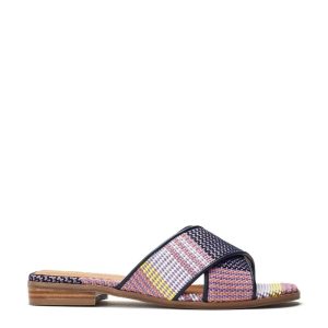 Moda In Pelle Naela Navy Textile
