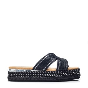 Moda In Pelle Naiah Black Textile