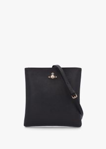 VIVIENNE WESTWOOD New Square Black Cross-Body Bag 