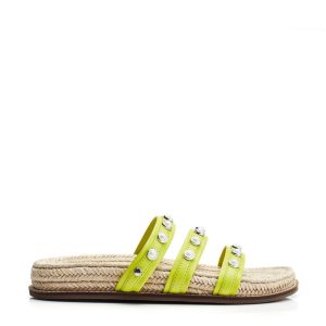 Moda In Pelle Orilla Lime Green Leather