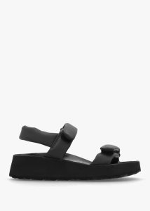 PAPILLIO Theda Black Natural Leather Sandals 