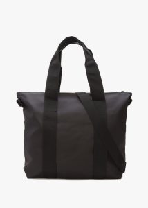 RAINS Womens Tote Bag Mini In Black 