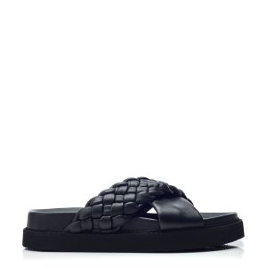 Shoon Sh Aimee Black Leather