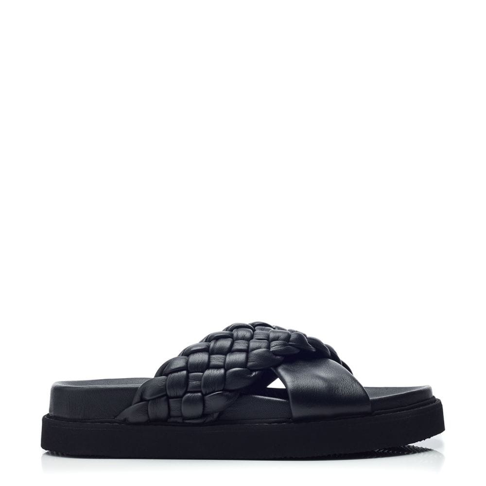 Shoon Sh Aimee Black Leather 38 Size: UK 5 / EU 38 Women's Flat Shoes