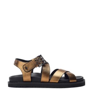Shoon Sh Liner Gold Leather