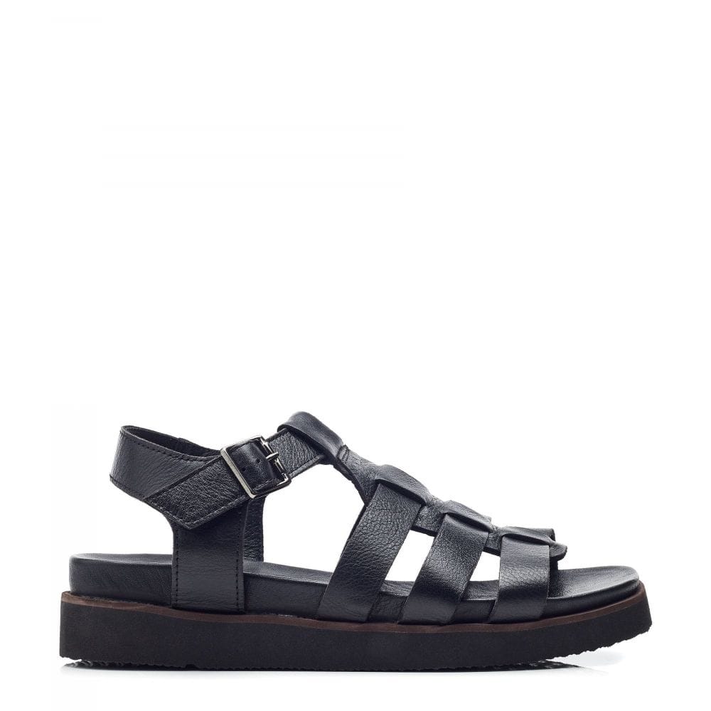 Shoon Sh Shipshape Black Leather 41 Size: UK 8 / EU 41 Women's Flat Shoes
