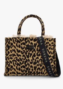 SORENA One-Of-A-Kind Wild Leopard Tote Bag 