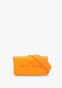 MARC JACOBS The Leather Mini Tangerine Cross-Body Bag 