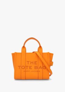 MARC JACOBS The Leather Small Tangerine Tote Bag 