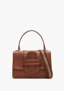 VISONA Linda California Caramello Leather Shoulder Bag 