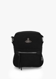 VIVIENNE WESTWOOD Small Jackson Black Cross-Body Satchel Bag 