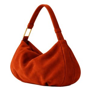 Sellenes The Hob Large - Rust Suede Handbag