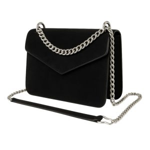 Sellenes MoonS Suede Black Handbag