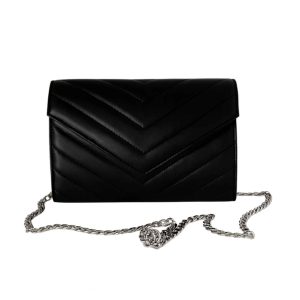Sellenes Val Clutch - Black / Silver Handbag