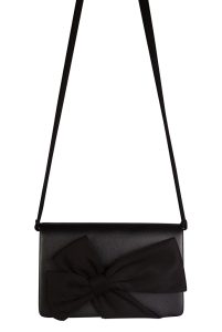 Jolie Bow Detail Crossbody Bag in Black