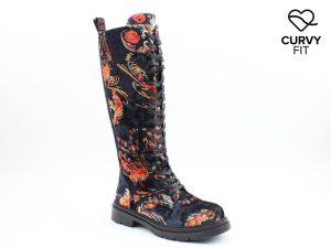 Heavenly Feet Avalon Print CURVY CALF FIT Boots
